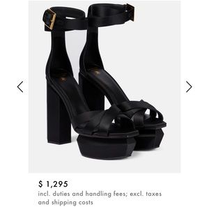 Balmain sandals, worn once!